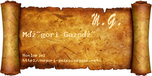 Mágori Gazsó névjegykártya